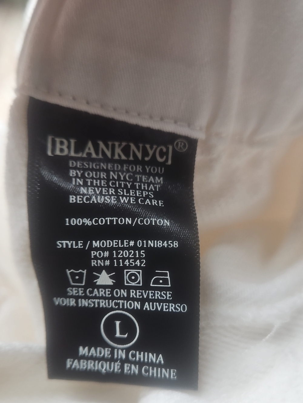 Blank NYC High Waist White Twill Paperbag Shorts with Belt - Picture 6 of 10
